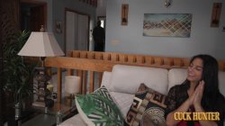 'Interracial Cuckold Thrill: Wife Rides Big Black Cock While Husband Watches' screenshot nº 14