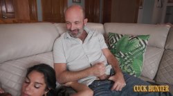 'Interracial Cuckold Thrill: Wife Rides Big Black Cock While Husband Watches' screenshot nº 76