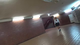 Rina, tall 170cm gal K-student - Scene1 - 1