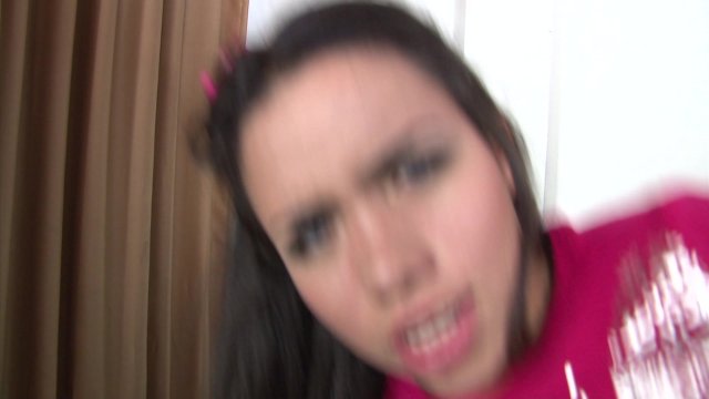 Pretty Brunette Rides His Big Dick on the Couch
