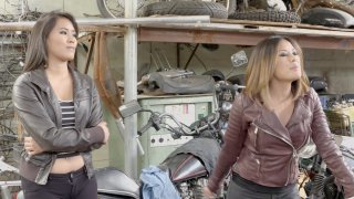 Asian Biker Chick Kaylani Lei Gets Eaten And Banged On A Motorcycle By Ryan Screenshot