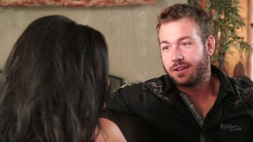 Dark Haired Tattooed Babe Maci Maguire Takes a Big Dick on the Couch