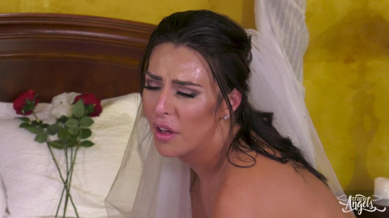 Dark Haired TS Bride Chanel Santini Gets Nailed by Her Man streaming at  Evil Angel Store