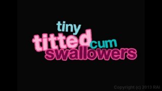 Tiny Tits Big Dicks: Tiny Titted Cum Swallowers - Cena1 - 1