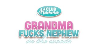 Grandma fucks nephew in the woods - Scène1 - 1