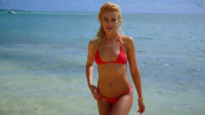 Gorgeous Blonde Cherry Kiss Sucks His Cock and Takes It up Her Ass