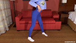 Captura de 'Sabina Rouge Creamy Dildo Banging Leggings Panties with Sexual JOI!' nº 7