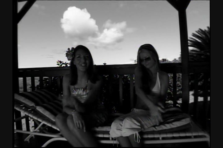 Young Girls Licking Outdoor