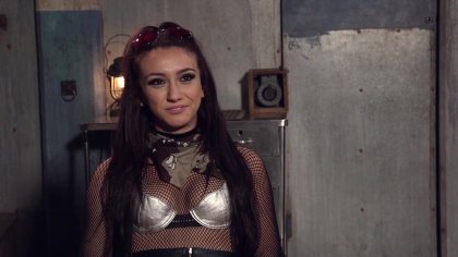 Brunette Beauty in Fishnets Mandy Muse Enjoys Anal Penetration and Sucks His Cock
