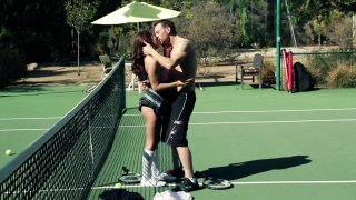 Ariana Grand Fucks Everhard Right on the Tennis Court
