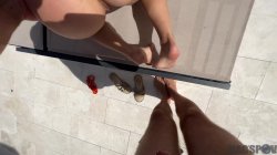 'My Sexy Neighbor Came to Use the Pool But Got a Splash of Cum' screenshot nº 57