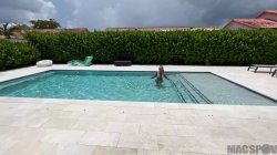 'Filling My Blonde Neighbor's Pool with My Hot Cum' screenshot nº 2