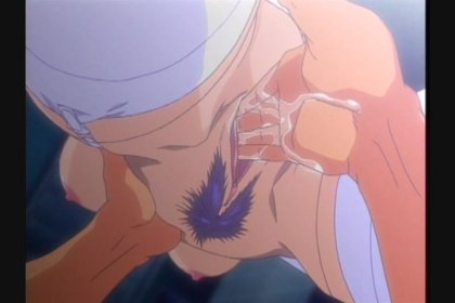 Purple Haired Anime Beauty Gets Nailed