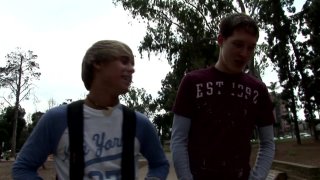 Popular twink Ryan Conners fucks Tori Andrews in this video in the Helix Studios scene