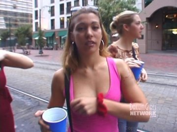 Hot Babes Flash Tits in Public Screenshot