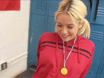 Blonde Horny School Babe Kissy Kapri Gets Her Pussy Pounded in The Locker Room Screenshot