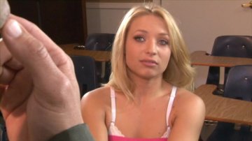 Pretty Blonde Alyssa Branch Gets Fucked in the Classroom
