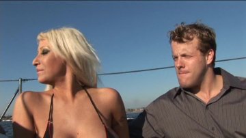 Platinum Blonde Candy Manson Sucks and Fucks a Big Cock on the Boat