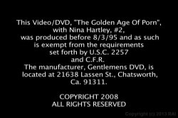 Captura de 'Golden Age of Porn, The: Nina Hartley 2' nº 1