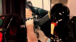 'Full Rubber Femdom Threesome with Ava L'Affaire, Rubber and The Perv Part 2' screenshot nº 1