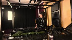 'Full Rubber Femdom Threesome with Ava L'Affaire, Rubber and The Perv Part 2' screenshot nº 36