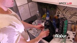 'Valentina Palermo young slut fucked in the ass by workers and her husband, with Luca Borromeo, Alex and Alabor' screenshot nº 2