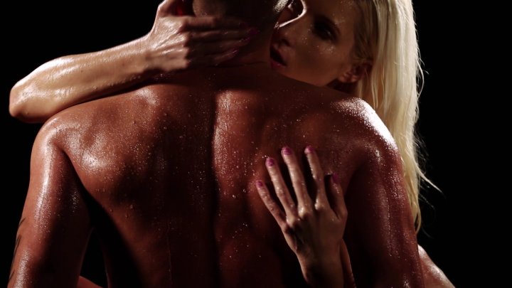 Sensual and Sweaty Action for a Muscular Stud and Beautiful Blonde Bombshell Image