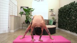 'Tattooed Babe Nova Flame Strips For Yoga And Masturbation' screenshot nº 65