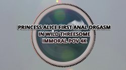 'Princess Alice First Anal Orgasm In Wild Threesome' screenshot nº 2