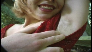 Horny Blonde Loves to Masturbate Outdoors Screenshot