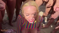 Captura de 'Blonde Babe Vera Jarw Gets Her Mouth Fucked By Big Dicks!' nº 44