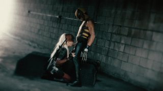 Masked Blonde Babe Rides His Hard Cock