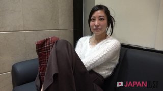 Skinny Japanese Teen Stripped Down For POV Sex Screenshot