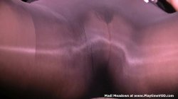 'Madi Meadows Black Glossy Seamless Pantyhose with Sexual Understanding JOI!' screenshot nº 23