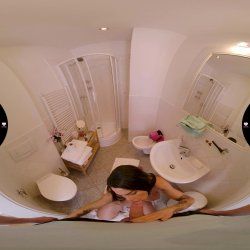 'VR Hostel: Episode 2 - Peeping on Her Boobs and Getting Some Juice' screenshot nº 38