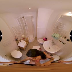 'VR Hostel: Episode 2 - Peeping on Her Boobs and Getting Some Juice' screenshot nº 54