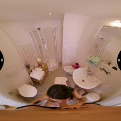 'VR Hostel: Episode 2 - Peeping on Her Boobs and Getting Some Juice' screenshot nº 56