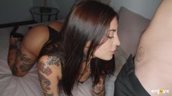 'Gorgeous Tabatha Deep Throats Prick like a Pornstar' screenshot nº 34