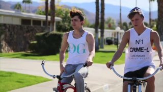 Jake Bass, Levi Karter & Max Ryder in RoadStrip for CockyBoys - clip