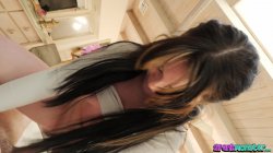 Captura de 'Slutty Teen Deep Throat Princess Lola Valentine Bent Over Fucked Hard Rides Cock Big Dick Tight Little Pussy Creampie Pump And Dump Finish' nº 119