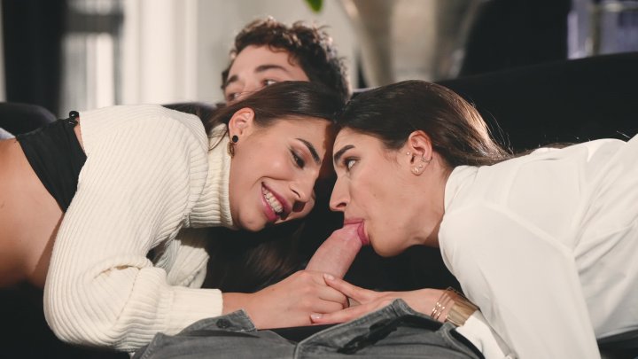 Cheated Milan Cheek Fucks With a Hot Couple Image