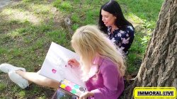 'Pretty Painter Novella Night Creampied in Squirt Filled Anal Threesome' screenshot nº 17