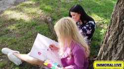 'Pretty Painter Novella Night Creampied in Squirt Filled Anal Threesome' screenshot nº 18