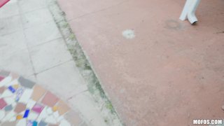 Two Tiny Tit Cuties Ride Bambino's Big Dick