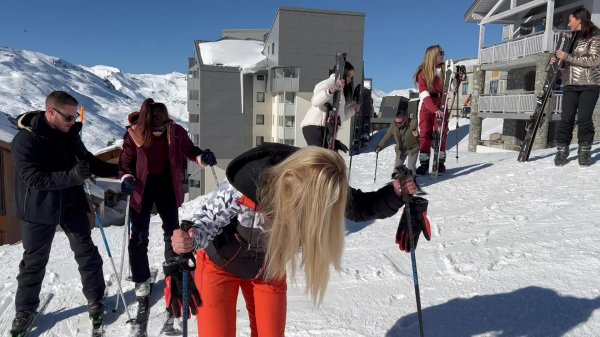 Free Video Preview image 1 from Sex Friends Skiing