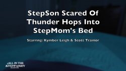 Captura de 'StepSon Scared Of Thunder Hops Into StepMom's Bed' nº 3