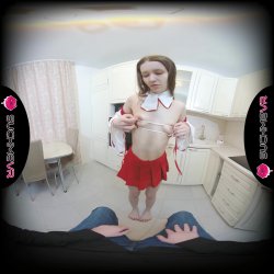 'Enjoy Small Boobed Kitty Doll88 in Close Up VR' screenshot nº 27