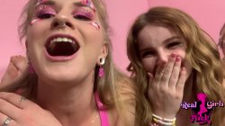 'Three Blonde Rave Girls Bring Home Huge Cock' screenshot nº 3