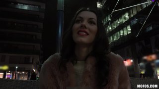 Dark Haired Beauty Gives Him Head and They Have Hot Sex
