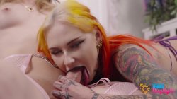 'Kammy Sutra, A Stunning Trans Beauty, Seduces Jemma With Her Irresistible Charm. Their Romantic Encounter Turns Passionate, With Kammy Dominating' screenshot nº 62